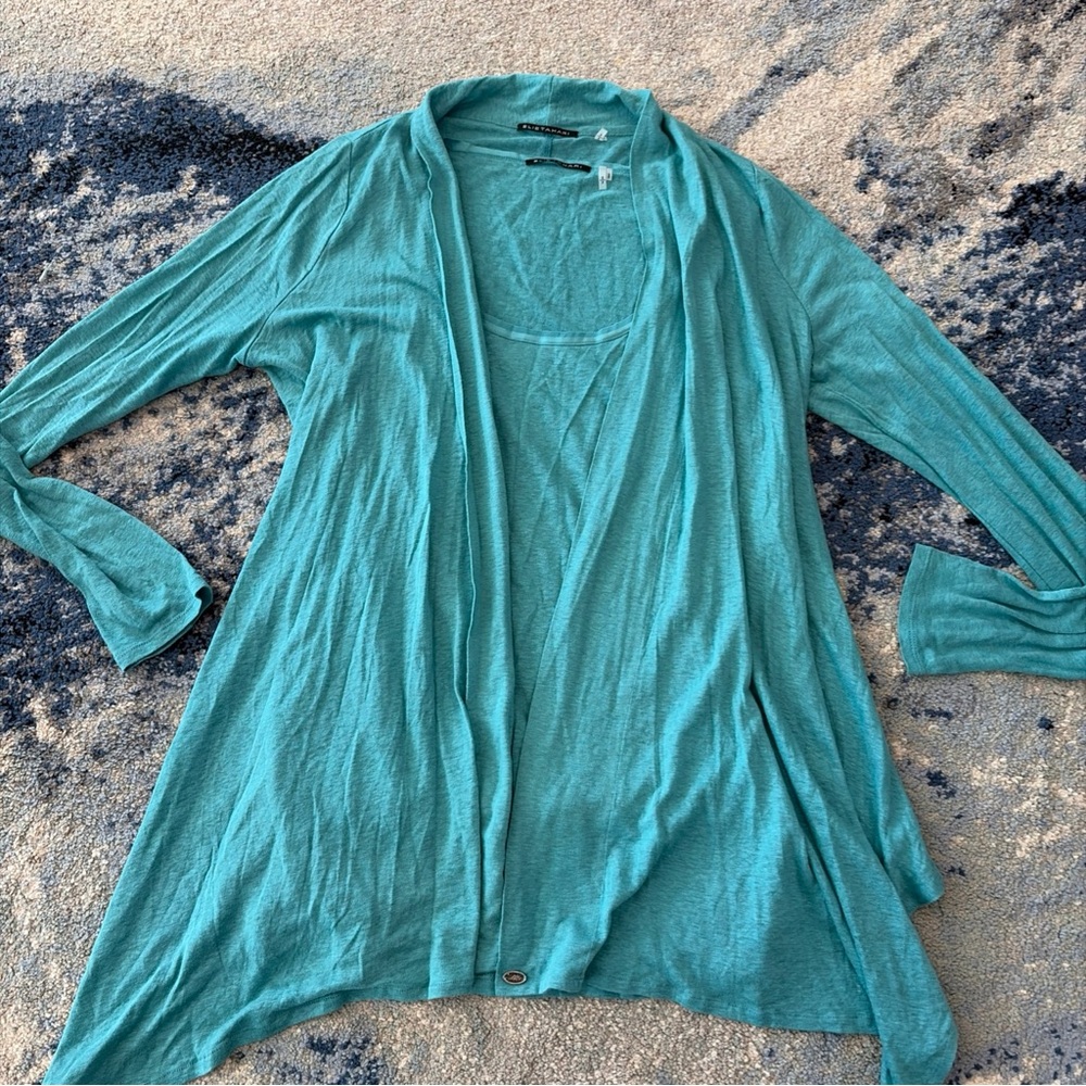Elie Tahari  Open Front Cardigan 2 piece set small p